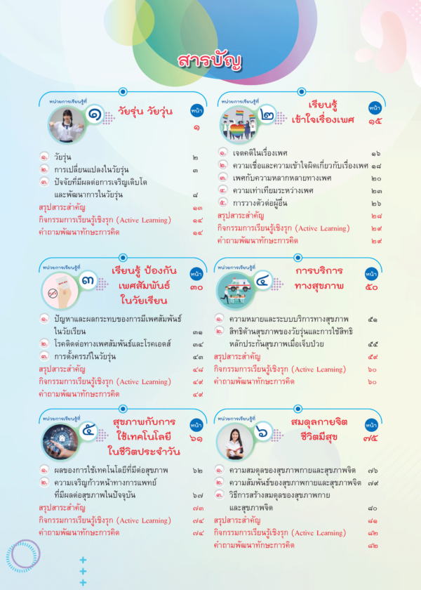 หนังสือเรียนรายวิชาพื้นฐาน สุขศึกษา ม.2 - Image 2