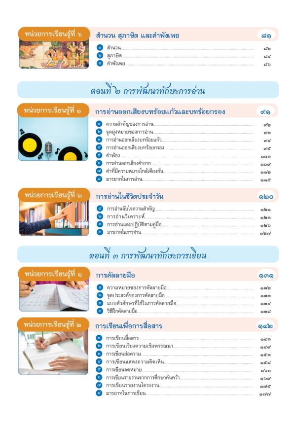 หนังสือเรียนรายวิชาพื้นฐาน หลักภาษาและการใช้ภาษาไทย ม.1 - Image 3